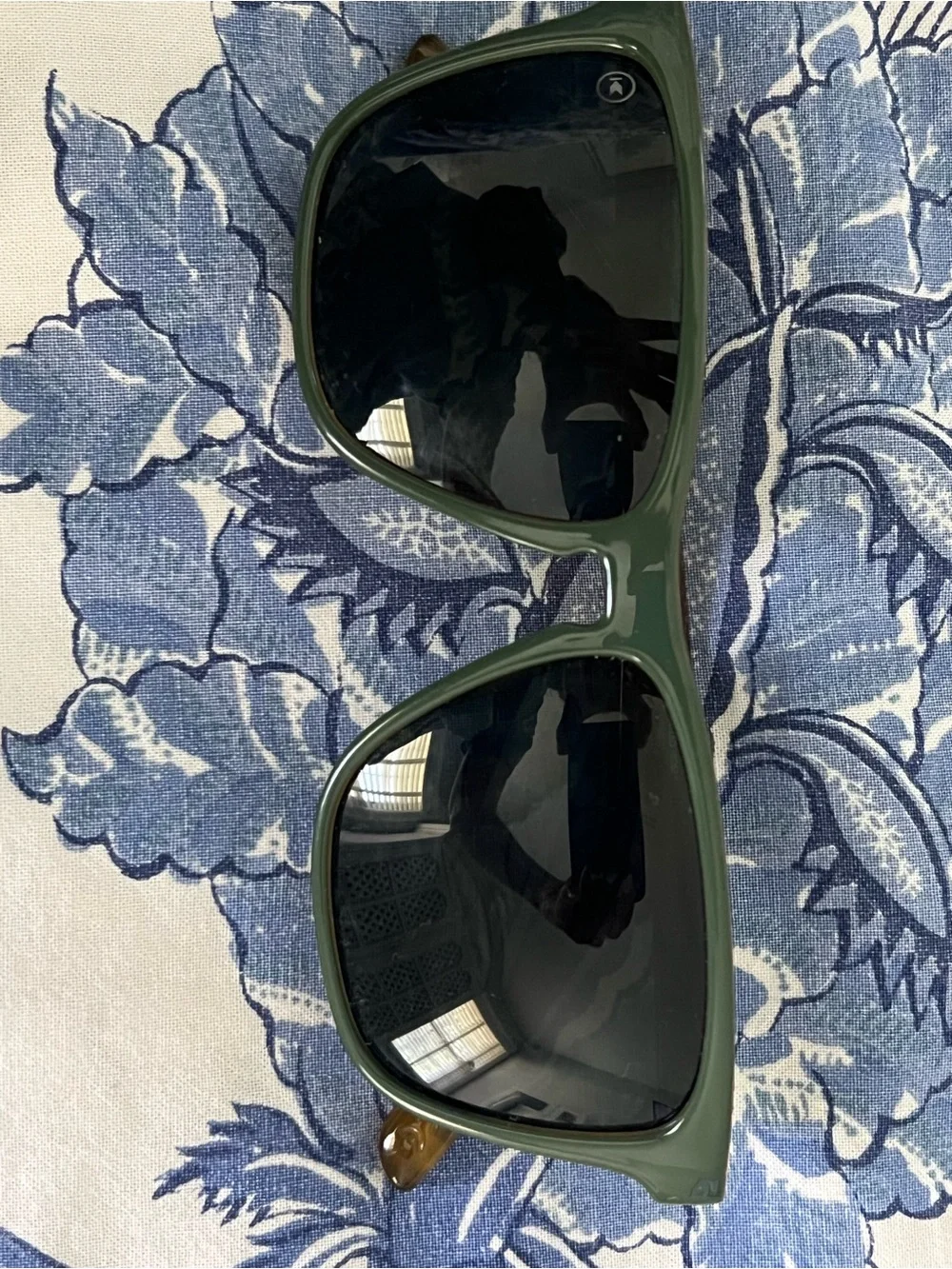 Knockaround Classic Green Wayfarer Sunglasses with Dark Lenses